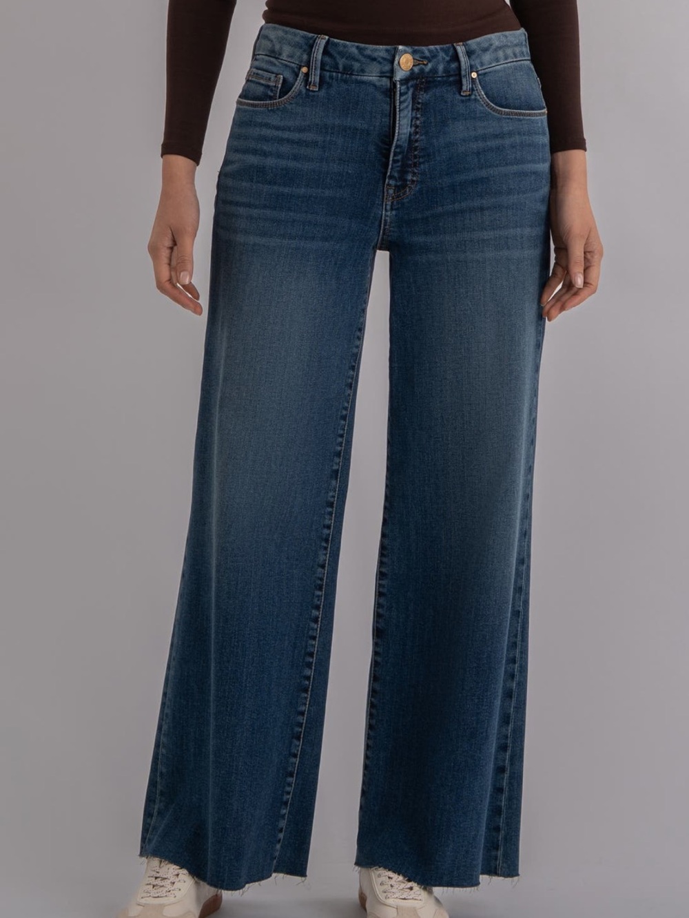Kut from the Kloth Meg Fab Ab Wide-Leg High Rise Jeans